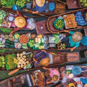 Clementoni Puzzle Thai Floating Market - 1000 pieces