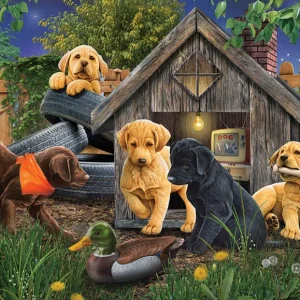 Cobble Hill Puzzle In the Doghouse - Random Cut - 1000 pieces