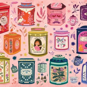 Cobble Hill Puzzle Tea Tin Treasures - Random Cut - 1000 pieces