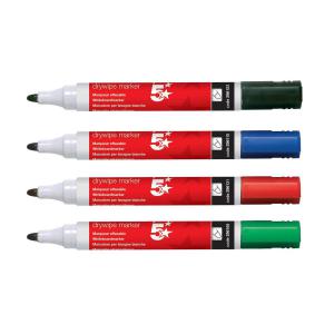 Drywipe Marker Bullet Tip XyleneToluene-free 3mm Line Wallet Assorted