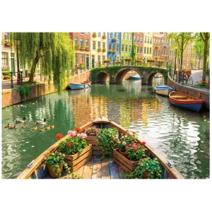 Educa Puzzle Amsterdam Boat Ride - 1000 pieces