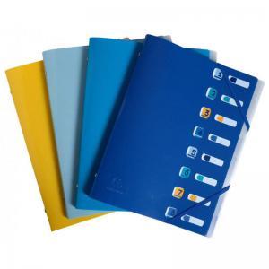 Exacompta Bee Blue Multipart File 8 Sections A4 Assorted Colours Pack
