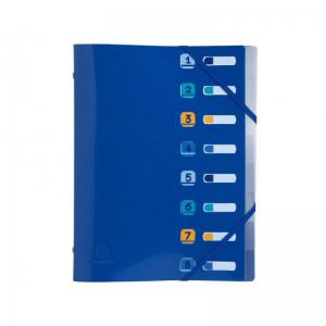 Exacompta Bee Blue Multipart File 8 Sections A4 Navy Blue Each -