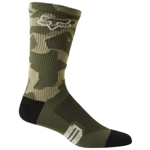 Fox 8in Ranger MTB Socks Green Camo