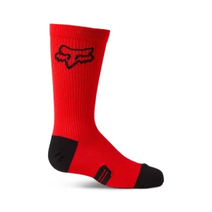 Fox Ranger Crew 6in Youth MTB Socks Fluorescent Red