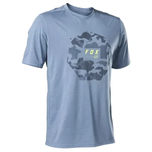 Fox Ranger Moth DriRelease SS MTB Jersey Camo Dusty Blue