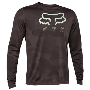 Fox Ranger TruDri LS MTB Jersey Jacquard Dark Maroon