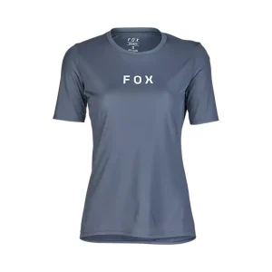 Fox Ranger Wordmark SS Womens Jersey Graphite