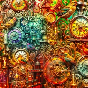 Grafika Puzzle The Secret Bird Clock