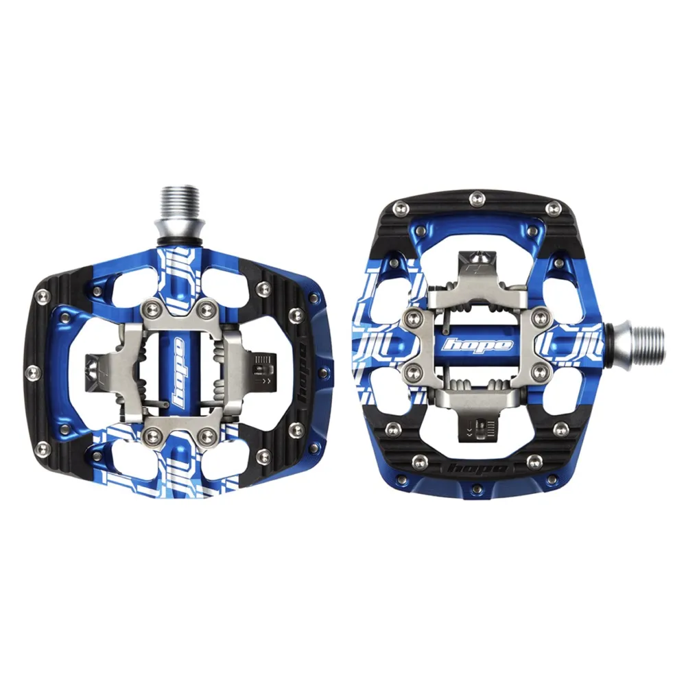 Hope Union Gravity Trail Pedals Blue