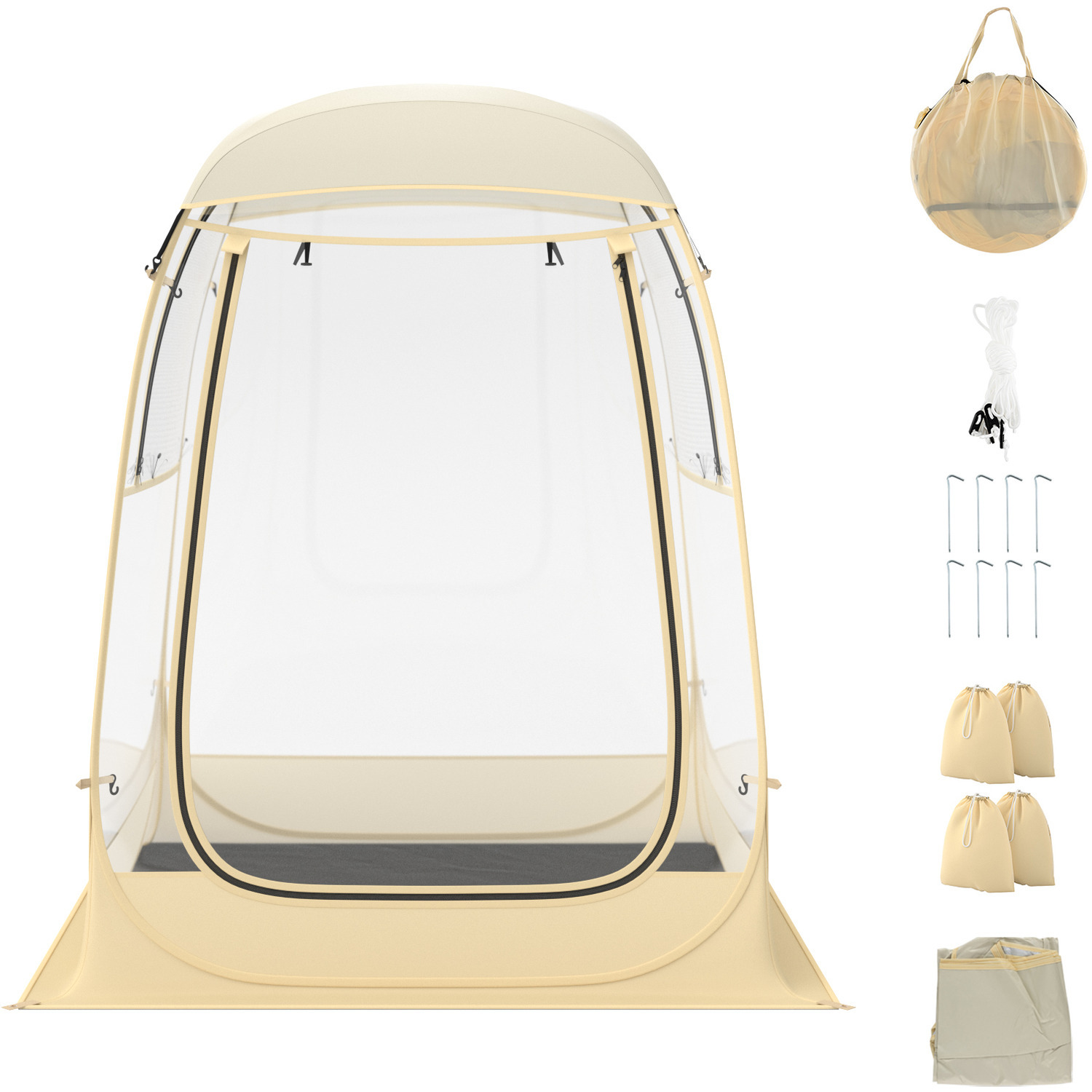 Instant Pop up Tent - Beige