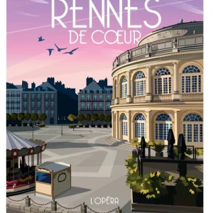 La Loutre Puzzle RENNES de Coeur - L'Opéra - 1000 pieces