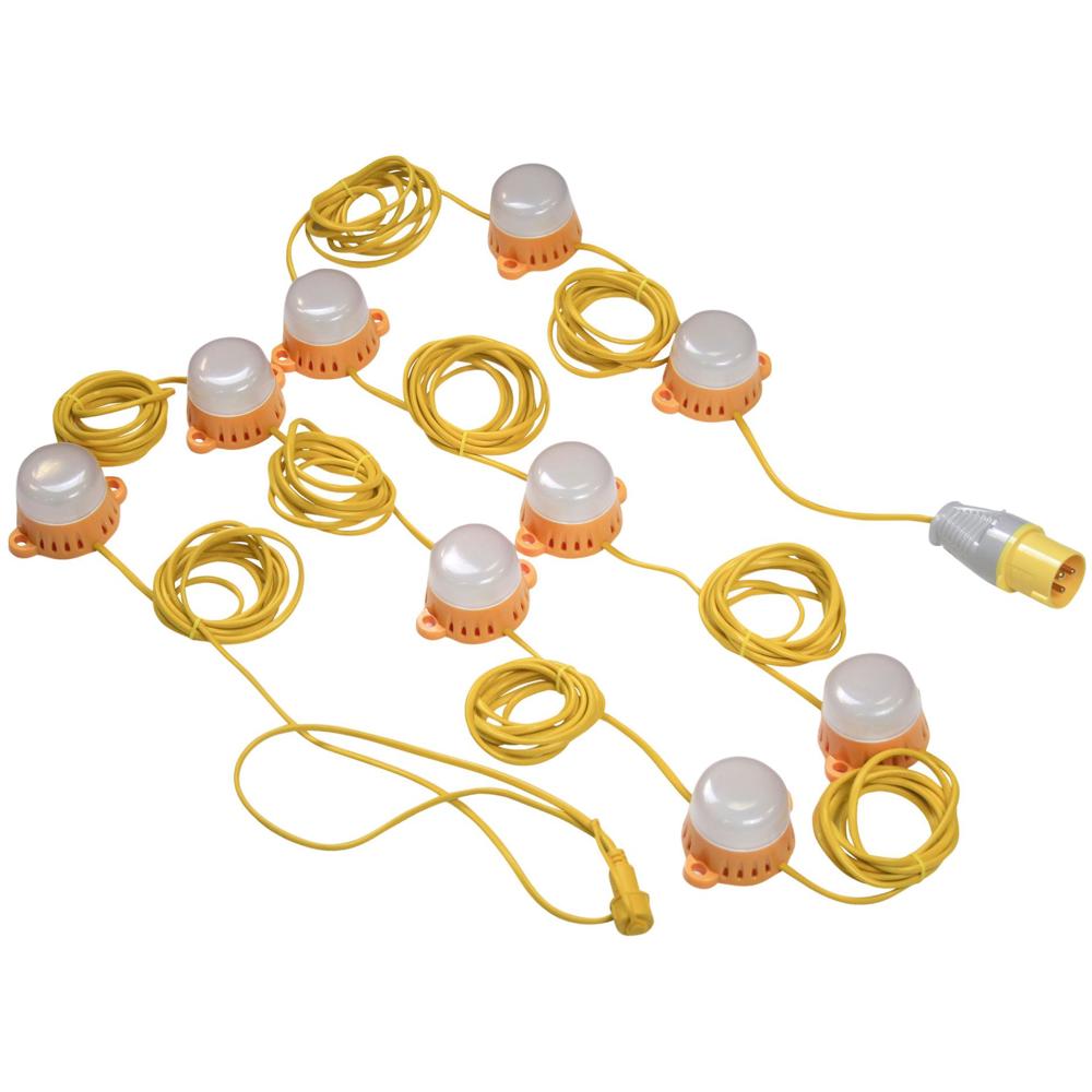 Lighthouse 10 LED Festoon Lights on 22 Metre Cable
