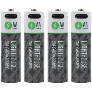 Lighthouse USB-C Rechargeable Li-ion AA Battery