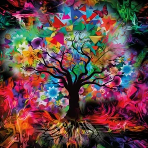 Magnolia Puzzle Colorful Tree - 1000 pieces