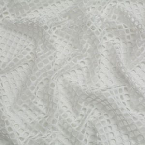Minerva Core Range Chunky Fish Net Mesh Fabric Ivory