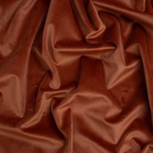 Minerva Core Range Matte Velvet Stretch Knit Fabric Rust