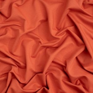Minerva Core Range Medium Loop Back French Terry Stretch Knit Fabric Rust