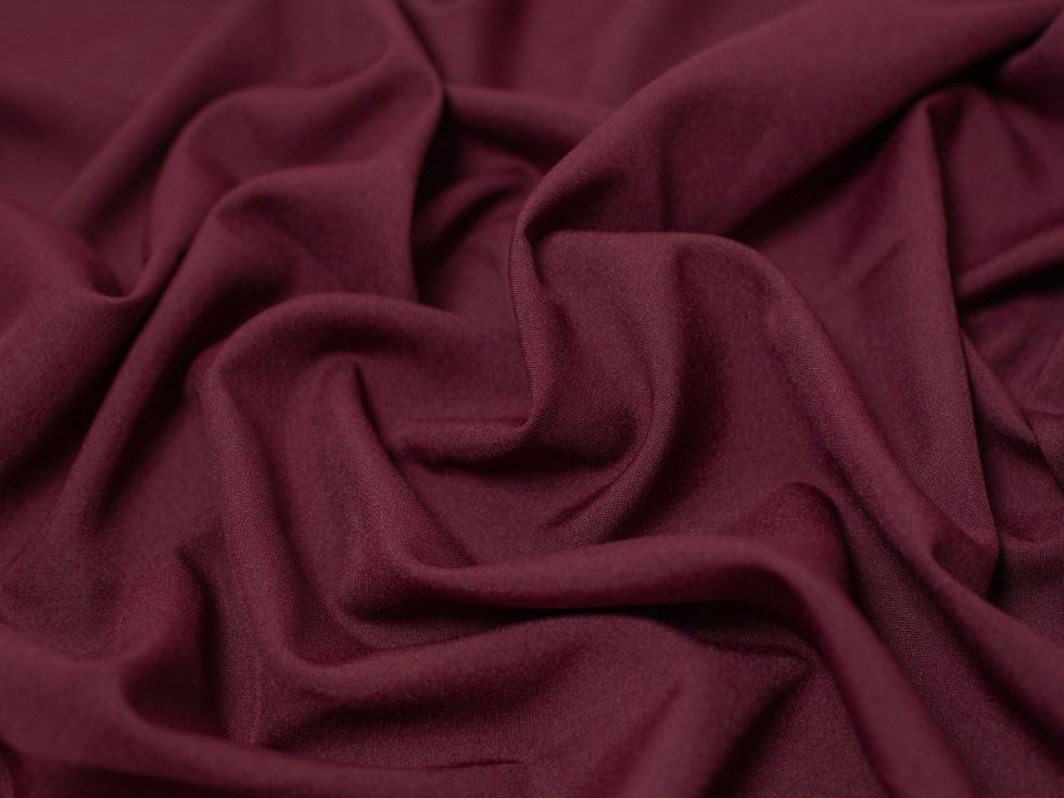 Minerva Core Range Polyester Suiting Fabric Wine