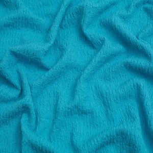 Minerva Core Range Popcorn Textured Stretch Knit Fabric Aqua