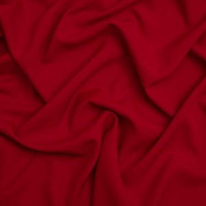 Minerva Core Range Soft Touch Crepe Fabric Deep Red