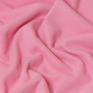 Minerva Core Range Tubular Ribbing Stretch Knit Fabric Candy Pink