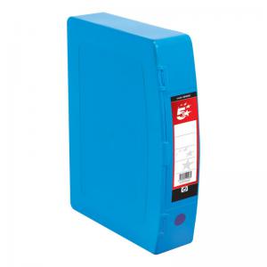 Office Box File Capacity 70mm Polypropylene Twin Clip Lock Foolscap