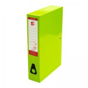 Office Box File Foolscap Green Pack 5 332853