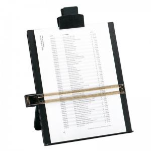 Office Desktop Copyholder with Line Guide Ruler A4 Black 332918