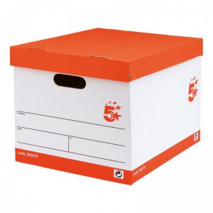 Office Fsc Storage Box With Lid Self-Assembly W321Xd392Xh291Mm Red