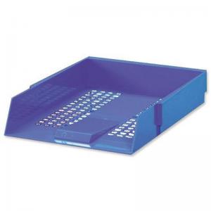 Office Letter Tray High-impact Polystyrene Foolscap Blue 295802