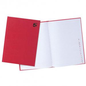 Office Manuscript Notebook Casebound 70gsm Ruled and Indexed 192pp A4