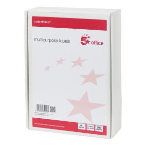 Office Multipurpose Labels Laser Copier Inkjet 21 per Sheet 64x38mm