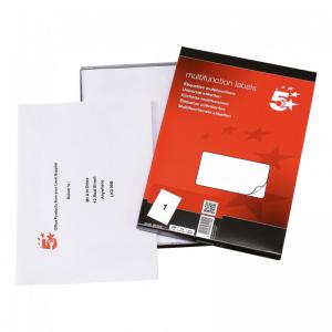 Office Multipurpose Labels Laser Copier and Inkjet 1 per Sheet