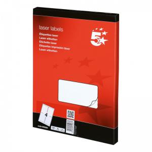 Office Multipurpose Labels Laser Copier and Inkjet 4 per Sheet