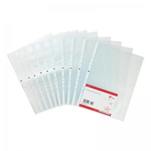 Office Punched Pocket Embossed Polypropylene Top-opening Portrait 90