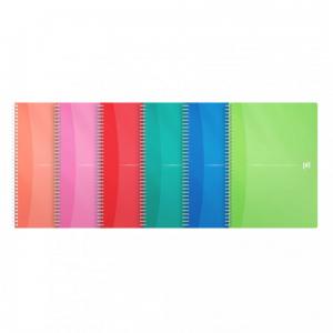 Oxford Office Notebook Poly Wirebound 90gsm Smart Ruled 180Pp A5
