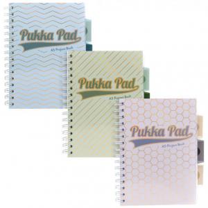 Pukka Haze Project Book A5 Wirebound 200 Ruled Pages 80gsm Paper With