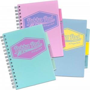 Pukka Pad A5 Wirebound Polypropylene Cover Project Book Ruled 200