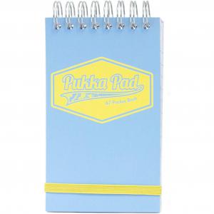 Pukka Pad A7 Wirebound Card Cover Pocket Notebook Ruled 100 Pages