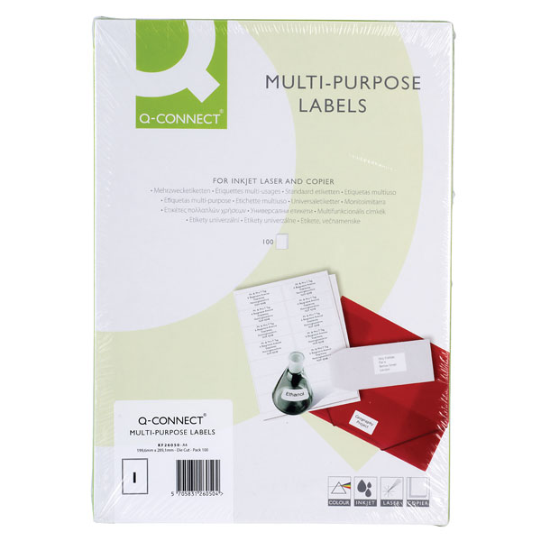 Rapid Labels 1 Per Sheet Box 100