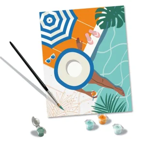 Ravensburger Puzzle Paint by Number - CreArt - Pool Time