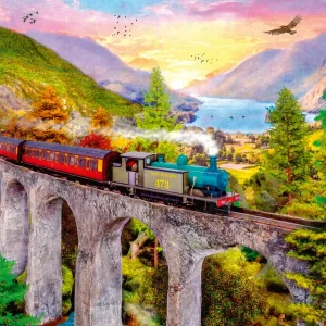 Ravensburger Puzzle Train Ride in the Fall - 1500 pieces