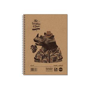 Rhino Stationery Rhino Recycled Wirebound Notebook 160 Pages 8mm Ruled
