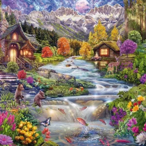 Schmidt Spiele Puzzle Mountain Stream - 2000 pieces
