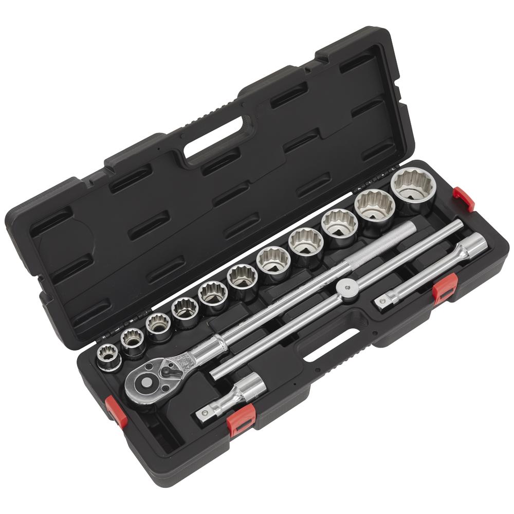 Sealey 15 Piece 3/4" Drive Bi Hexagon Socket Set Metric 3/4"
