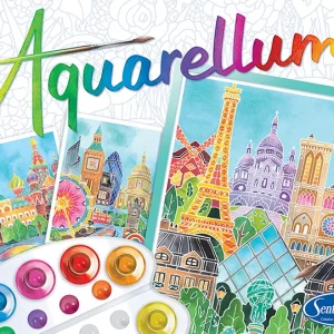 Sentosphère Puzzle Aquarellum - Capitales