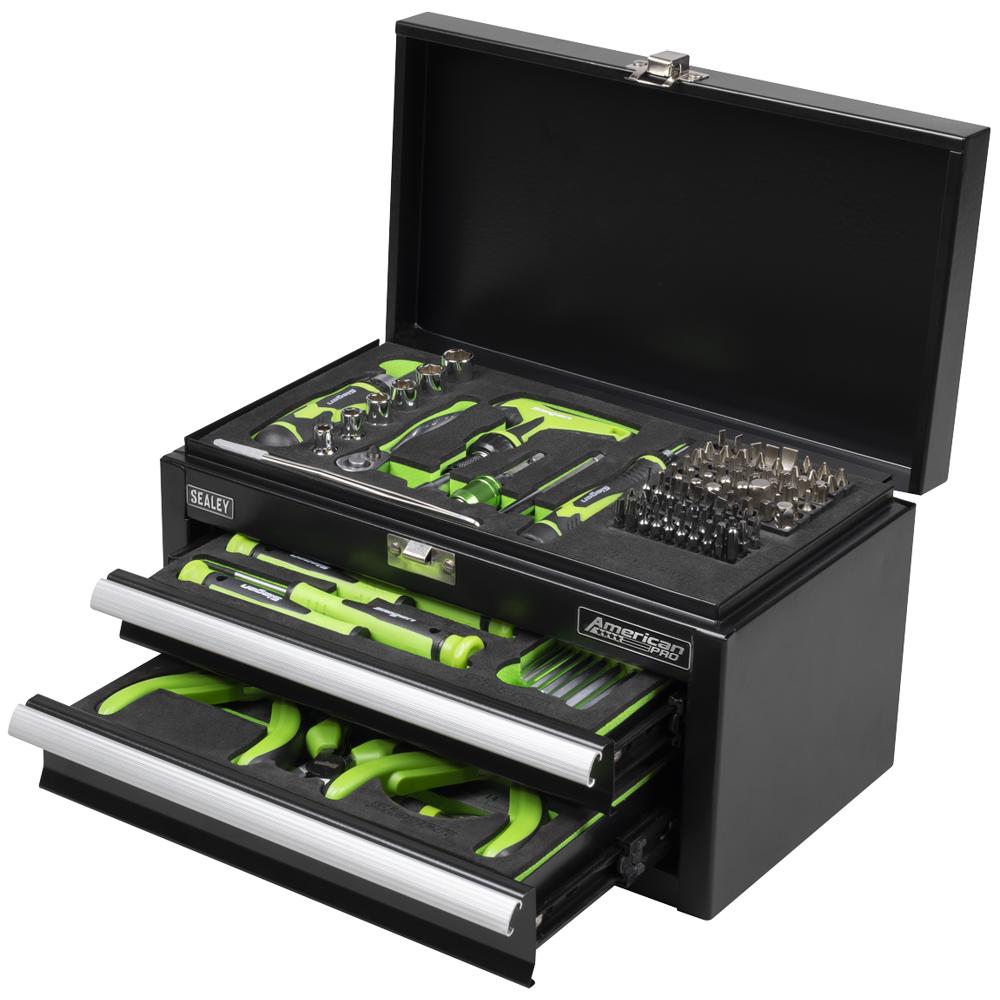 Siegen 111 Piece Hand Tool Kit in Mini Tool Chest