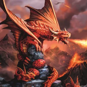 Trefl Puzzle Fantasy Collection: Fire Dragon - 1000 pieces