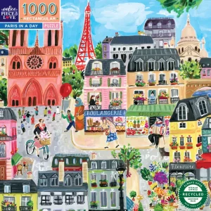 eeBoo Puzzle Paris In A Day - 1000 pieces